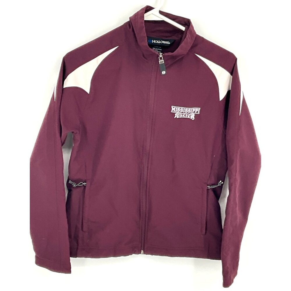 Mississippi‎ State Ladies XS Jacket Maroon Polyester Full-Zip